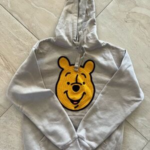 Disney Winnie the Pooh Embroidered Hoodie Sweatshirt Size S